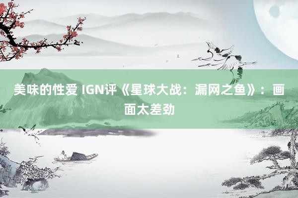 美味的性爱 IGN评《星球大战：漏网之鱼》：画面太差劲