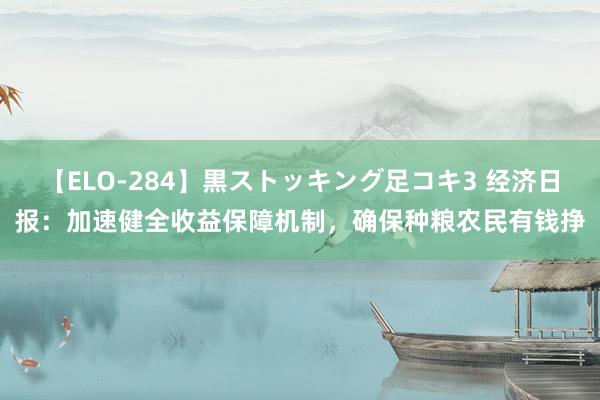 【ELO-284】黒ストッキング足コキ3 经济日报：加速健全收益保障机制，确保种粮农民有钱挣