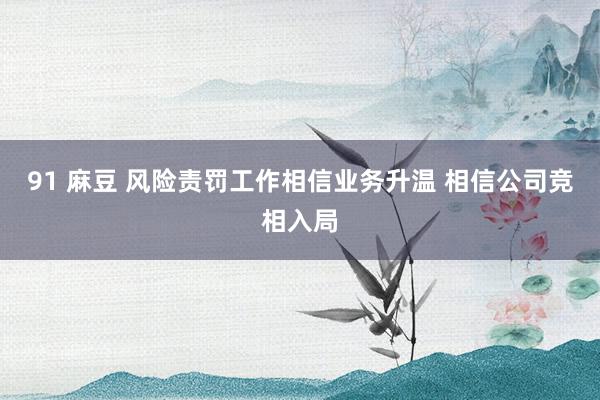 91 麻豆 风险责罚工作相信业务升温 相信公司竞相入局